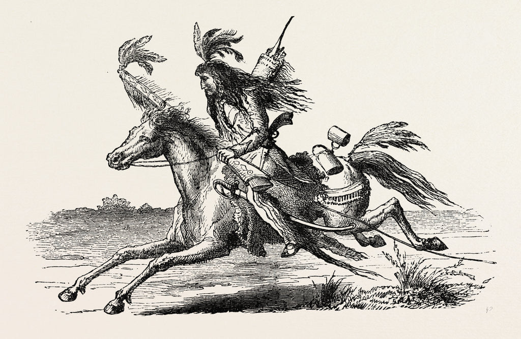 Detail of North American Indian on Horseback by Anonymous