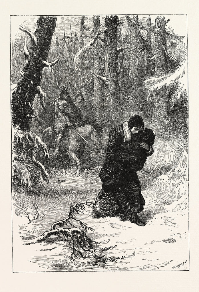 Detail of Mrs. Rowlandson and the Indians by Anonymous