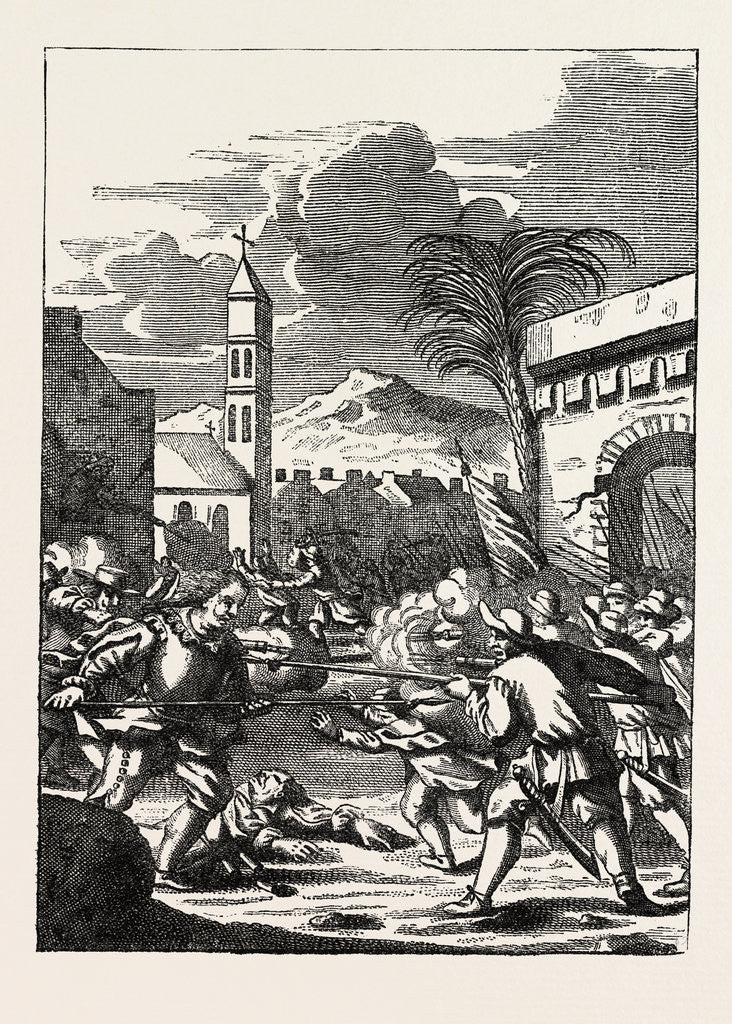 Detail of Sack of Puerto Del Principe by Anonymous