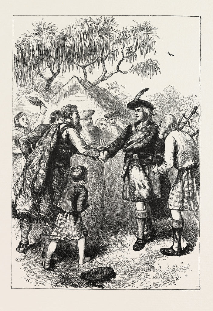 Detail of Visit of Oglethorpe to the Highland Colony by Anonymous