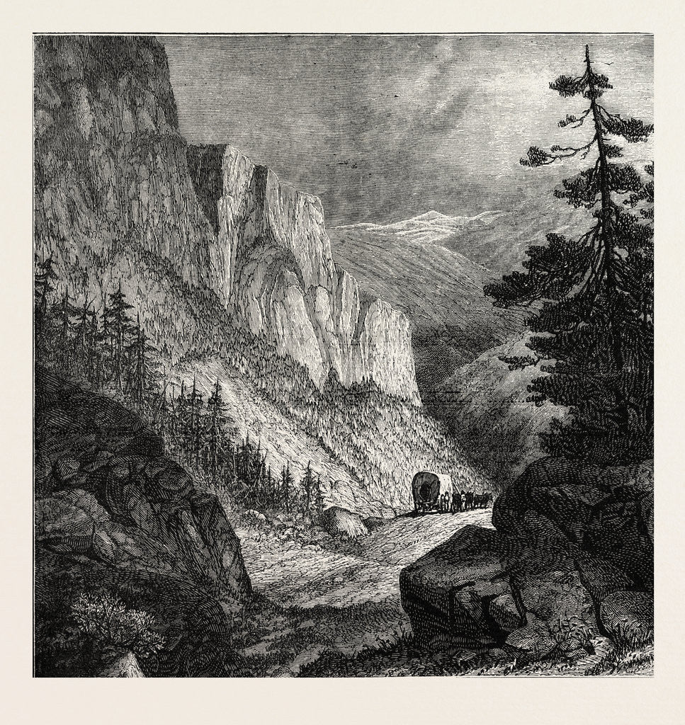 Detail of In the Rocky Mountains by Anonymous