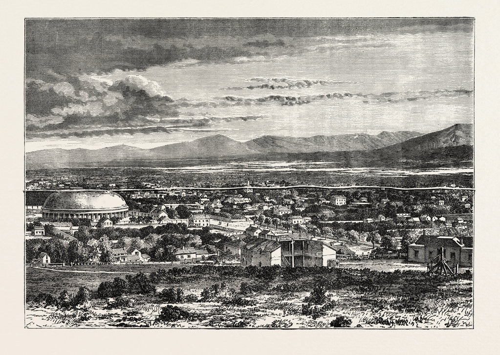 Detail of Great Salt Lake City by Anonymous