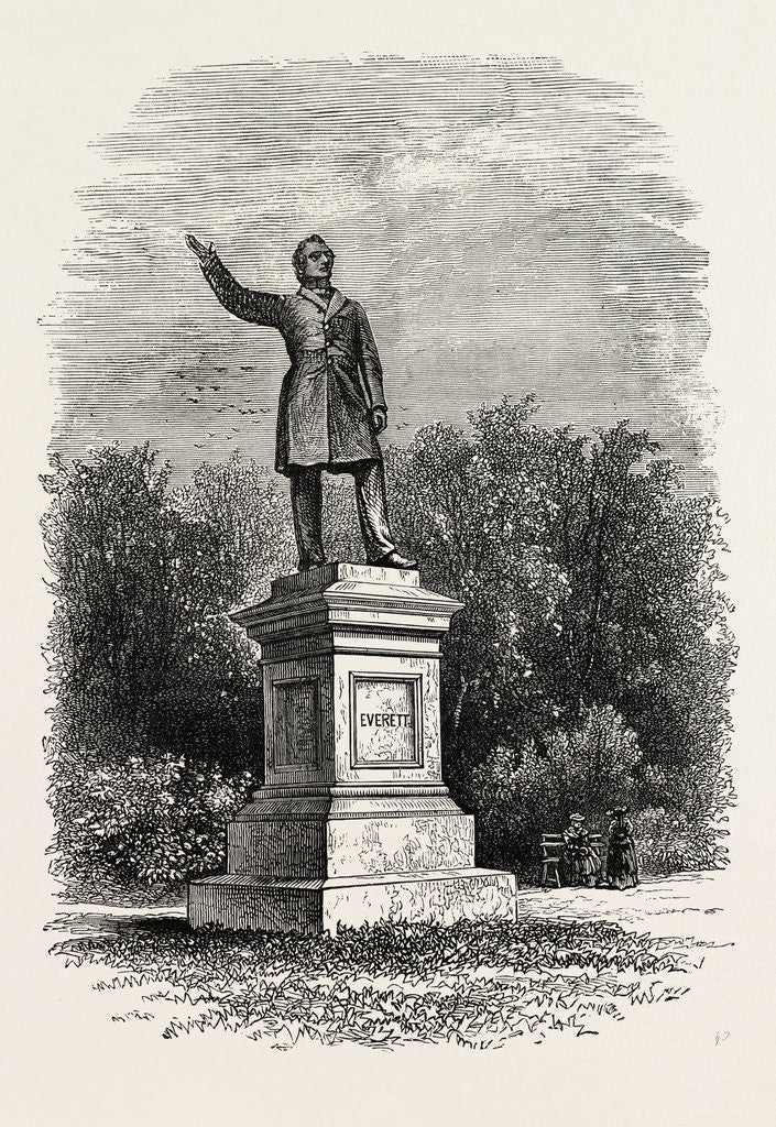 Detail of Statue of Everett at Boston by Anonymous