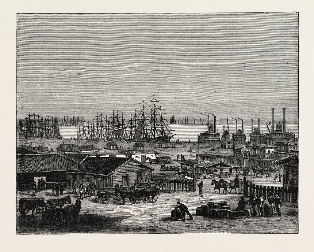 Detail of The Banks of the Mississippi by Anonymous