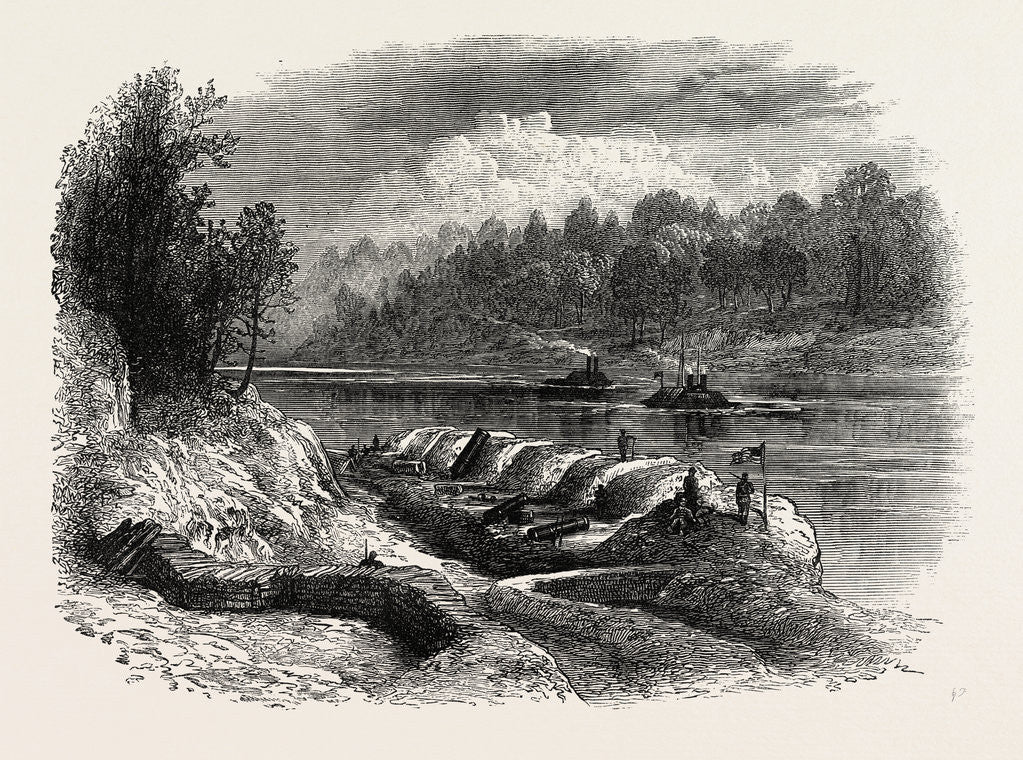 Detail of Fort Pillow, American Civil War by Anonymous