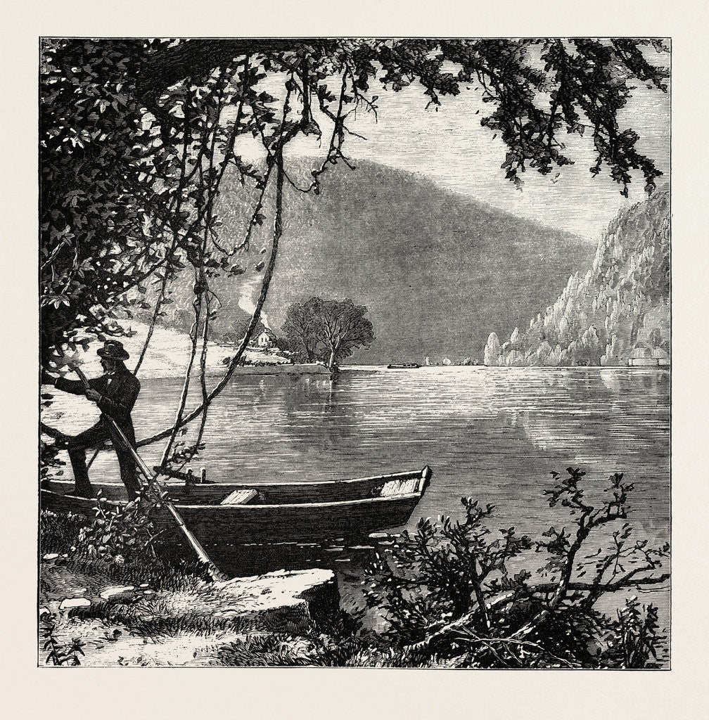 Detail of View on the James River by Anonymous