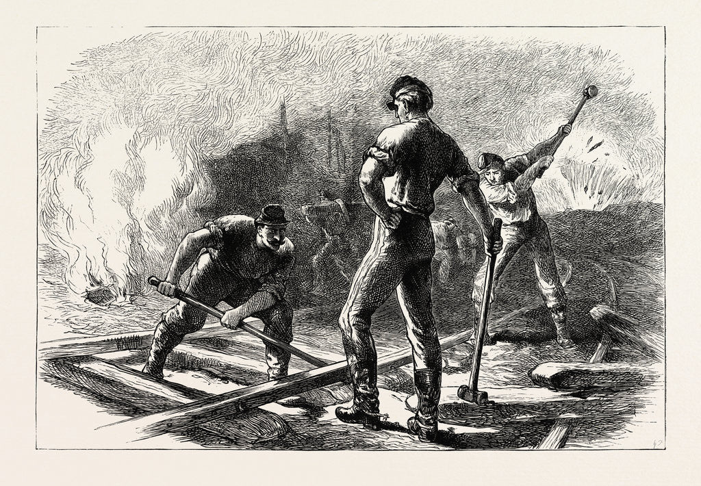 Detail of Troops Tearing Up a Railway, American Civil War by Anonymous