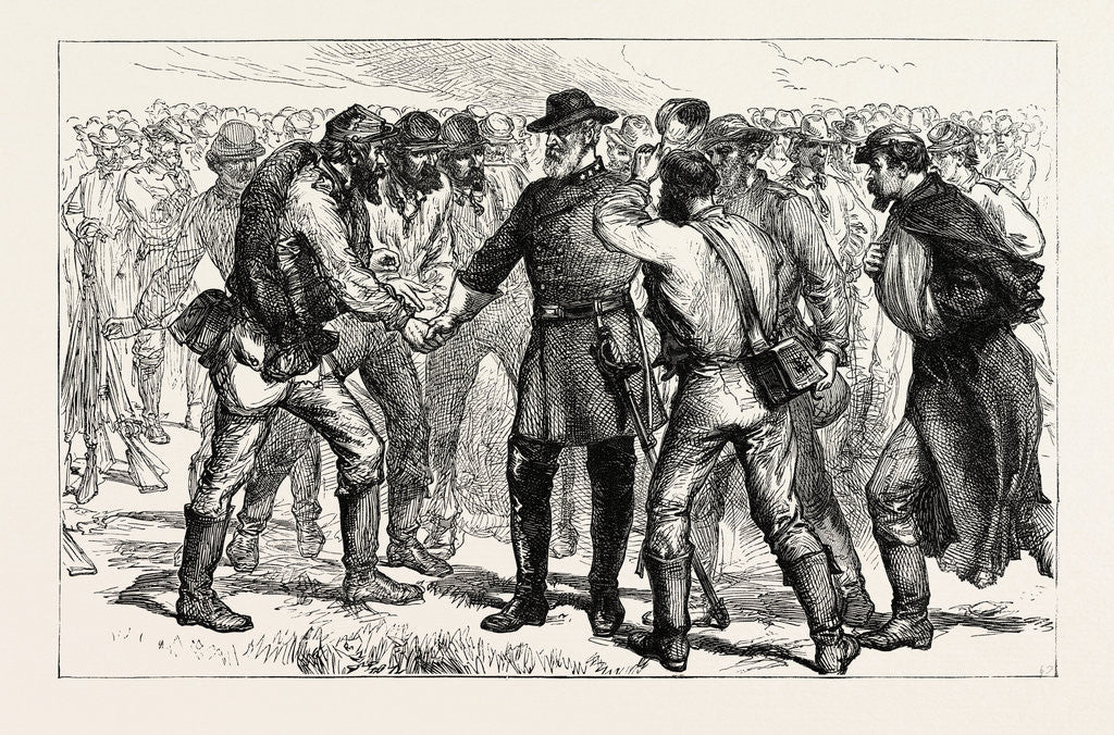 Detail of General Lee's Farewell to His Soldiers, American Civil War by Anonymous