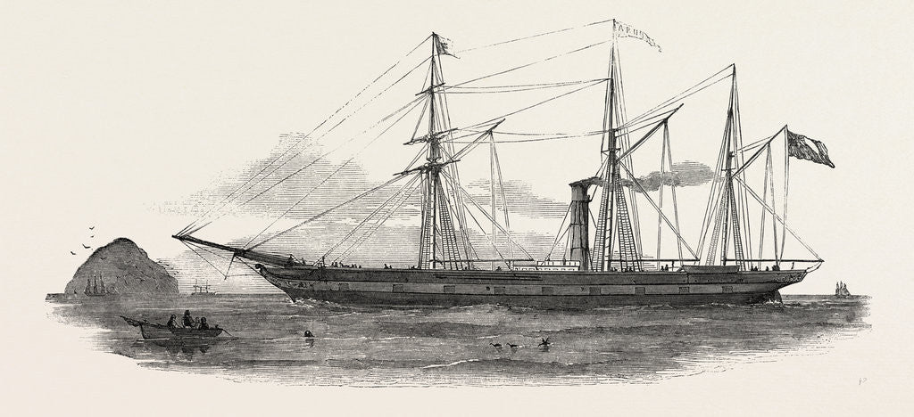 Detail of The Screw Steamer Arno, for the Mediterranean by Anonymous