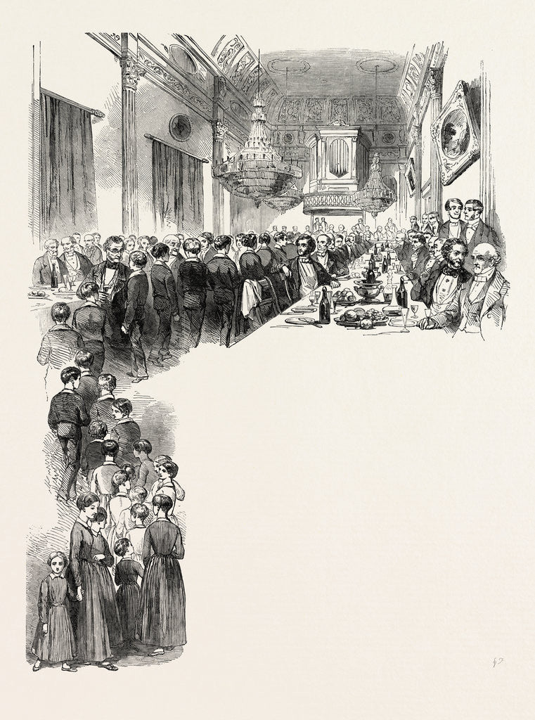 Detail of Anniversary Festival of the Commercial Travellers' Society, at the London Tavern by Anonymous