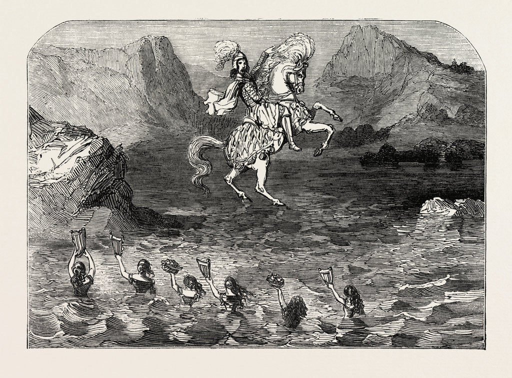 Detail of Scene from the New Pantomime of Harlequin and O'Donoghue, at Astley's by Anonymous