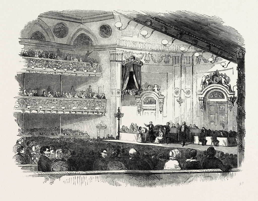 Detail of Distribution of the American Art-Union Prizes, in Tripler Hall, New York, United States of America by Anonymous