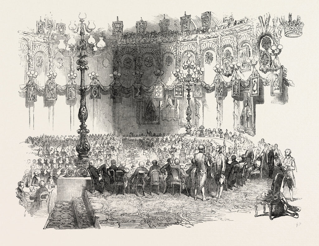 Detail of The Banquet in the King's Room, Mansion House Dublin, Ireland by Anonymous