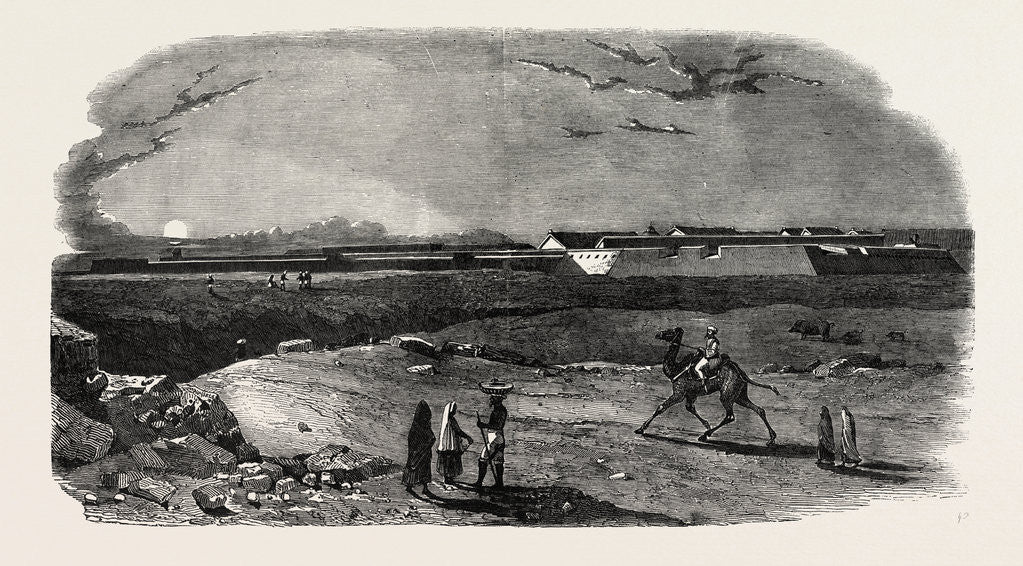 Detail of Ferozepore, the Fort, India by Anonymous