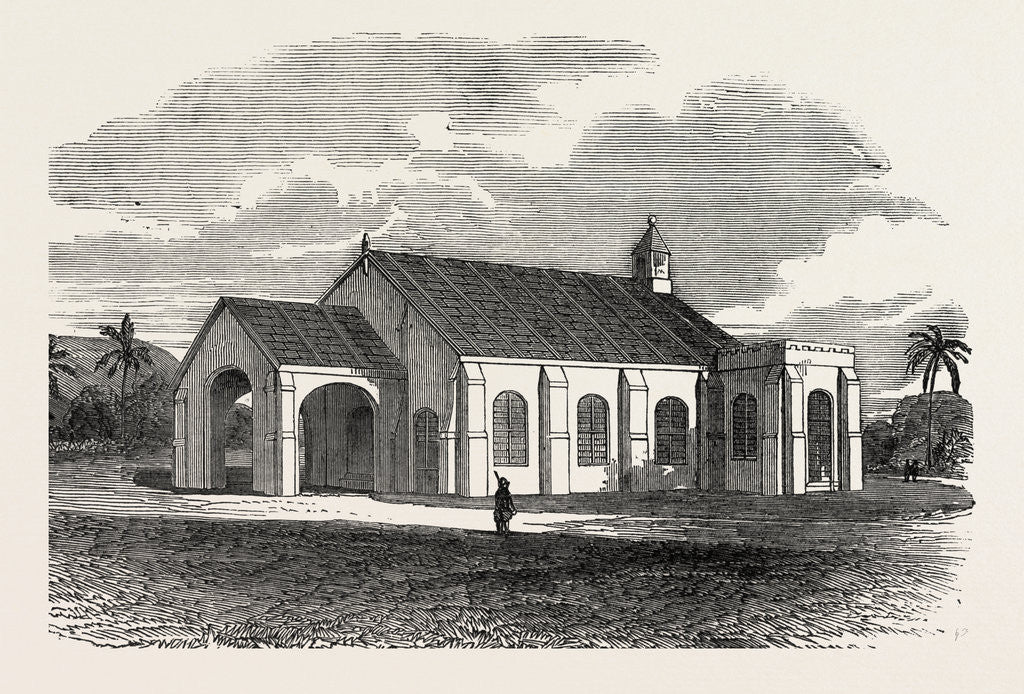 Detail of Church Lately Built at Vizianagram, Madras, India by Anonymous