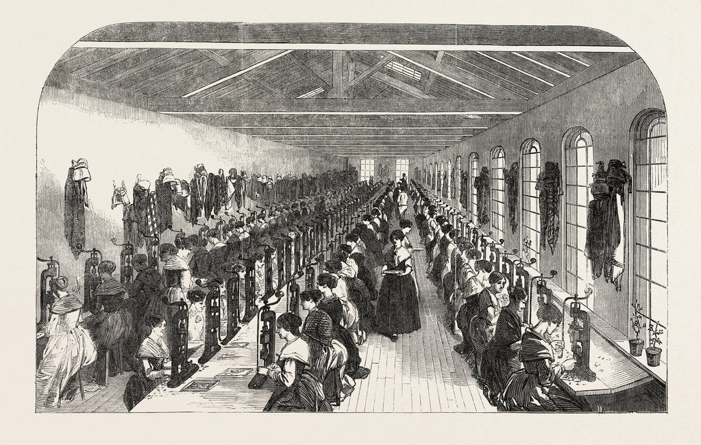 Detail of The Manufacture of Steel Pens in Birmingham, UK: The Slitting Room for Pens by Anonymous