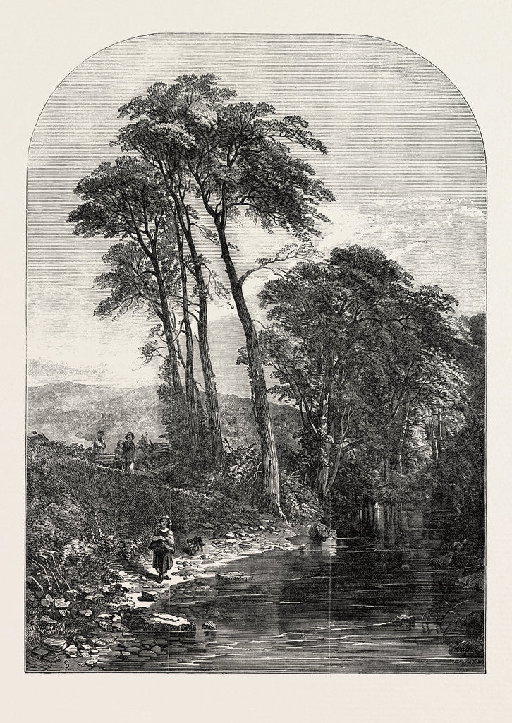 Detail of The Moorland Stream, Exhibition of the British Institution by Anonymous