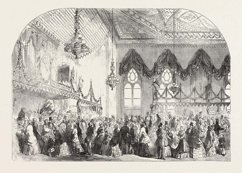 Detail of Fancy Fair in the Pavilion, Brighton, for the Benefit of the Brighton Dispensary by Anonymous