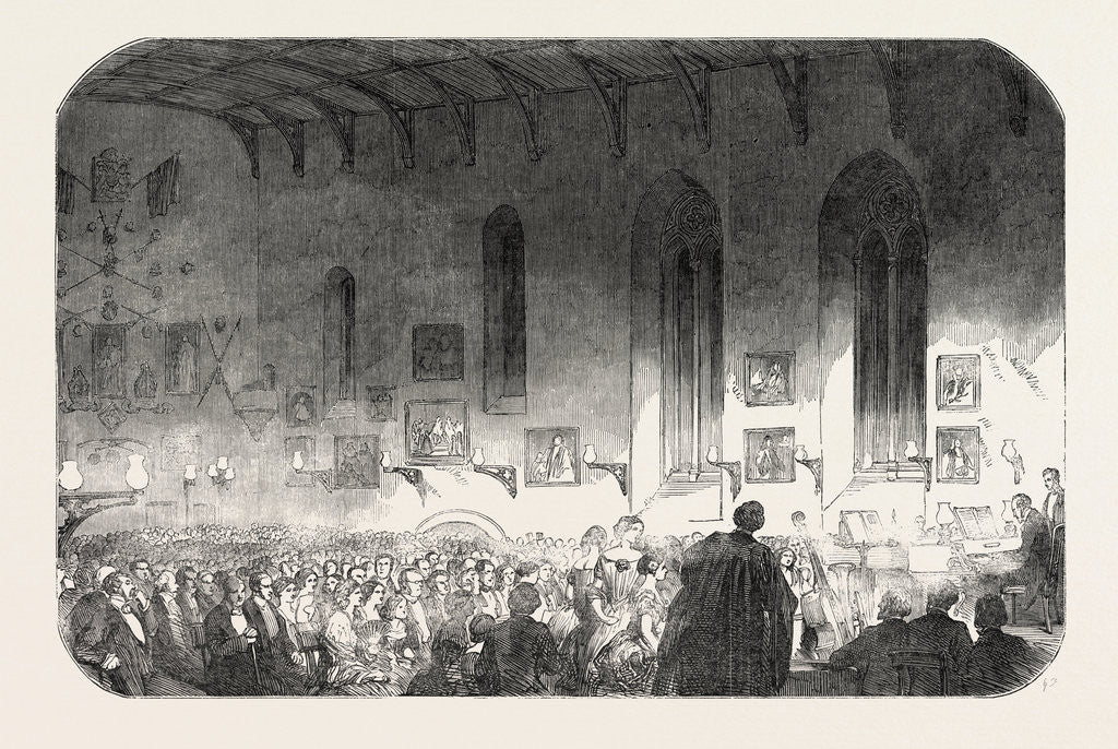 Detail of Concert in the Hall of University College, Durham by Anonymous