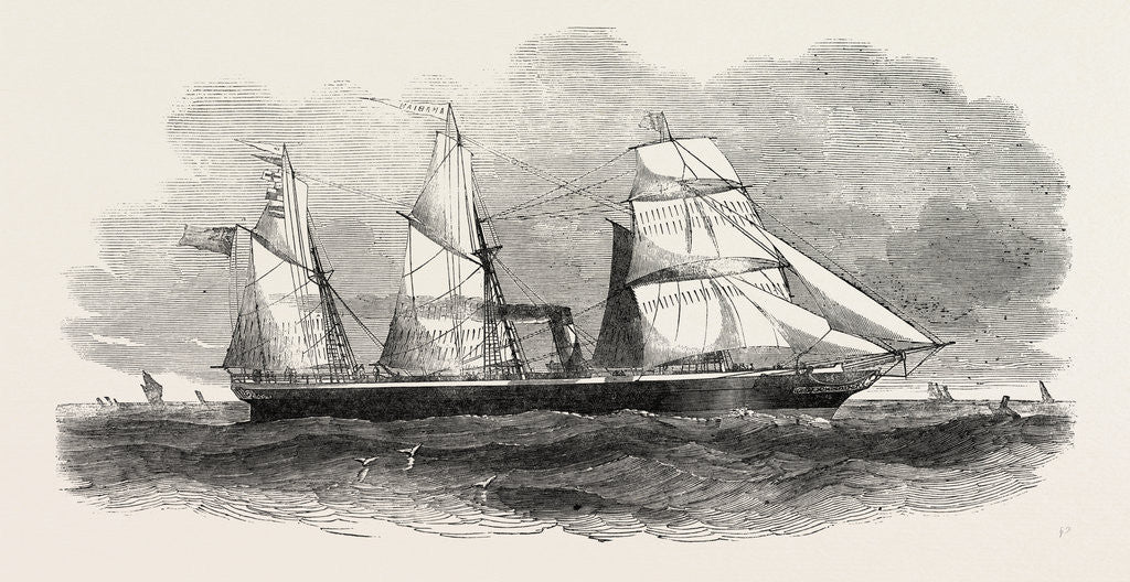 Detail of Steam to the Mediterranean, the Arabian, Screw Steamer by Anonymous