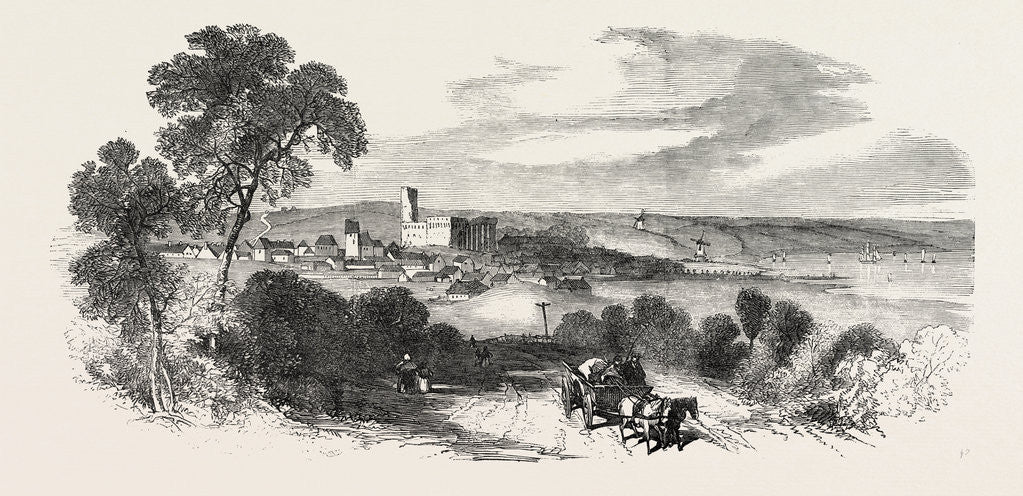 Detail of The New Route to Denmark: Kolding, a Danish Seaport by Anonymous