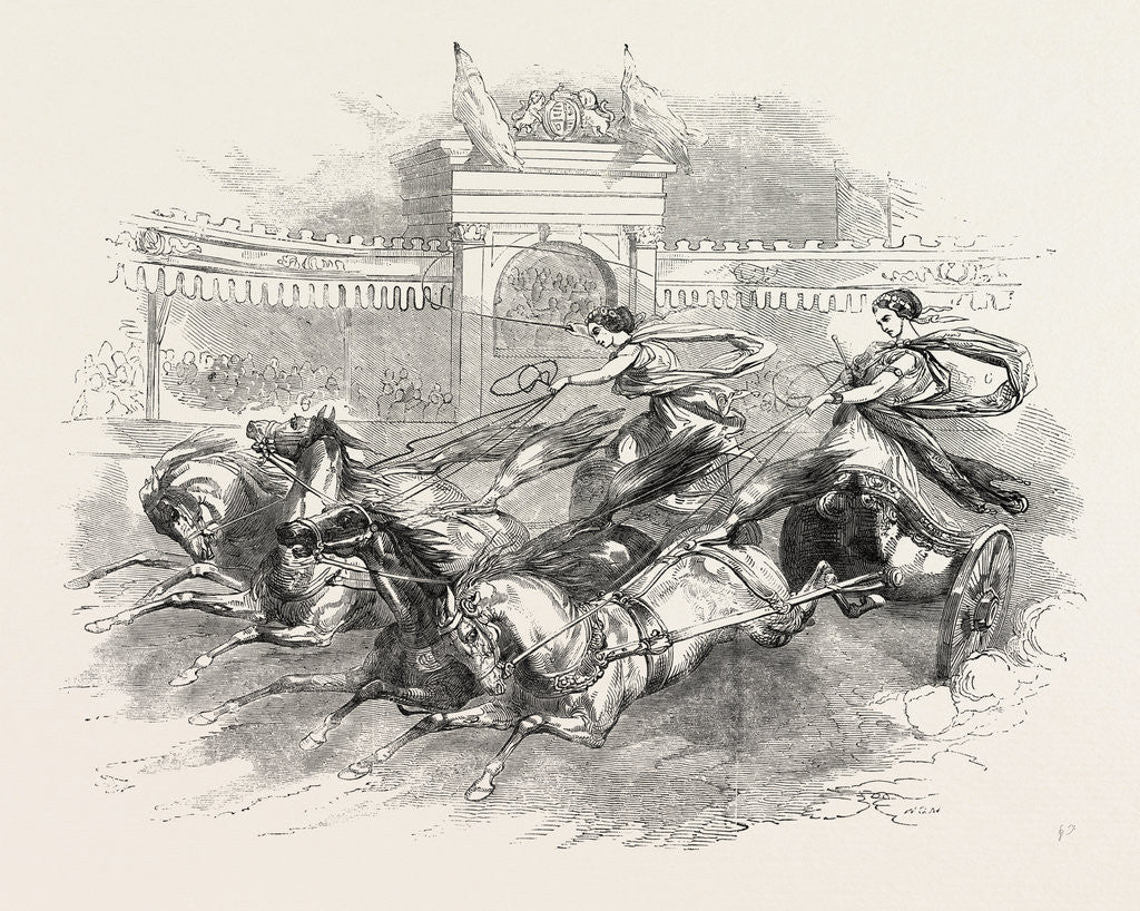 Detail of Batty's Grand National Hippodrome, Kensington, the Circle, London by Anonymous