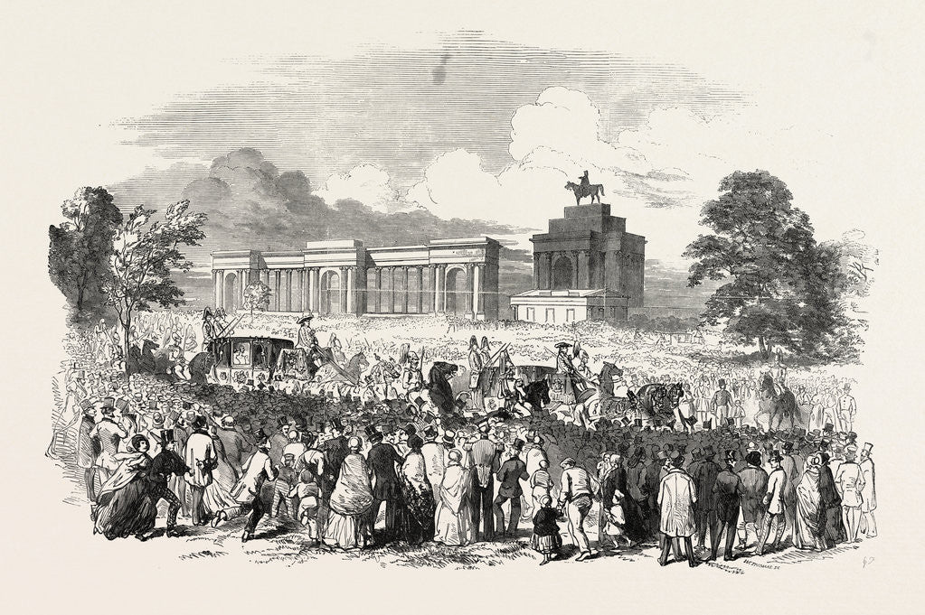 Detail of Hyde Park on the First of May, 1851, London by Anonymous