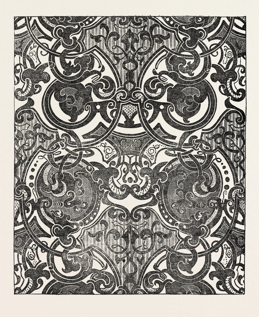 Detail of Messrs. Houldsworth And Co., Blue and Gold Damask by Anonymous