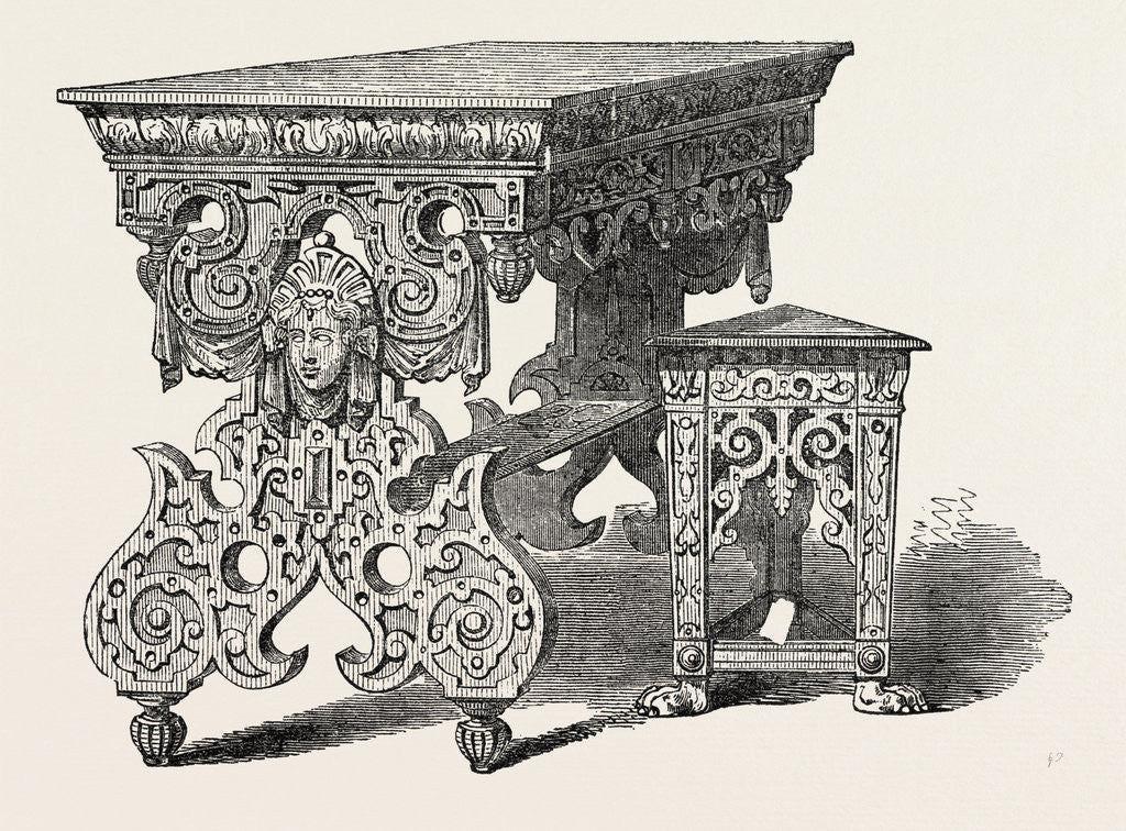 Detail of C.J. Richardson, Elizabethan Furniture by Anonymous