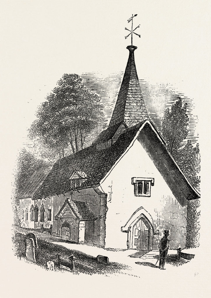 Detail of Merton Church by Anonymous