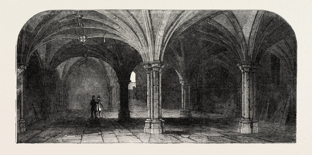 Detail of The Crypt of the City of London Guildhall by Anonymous