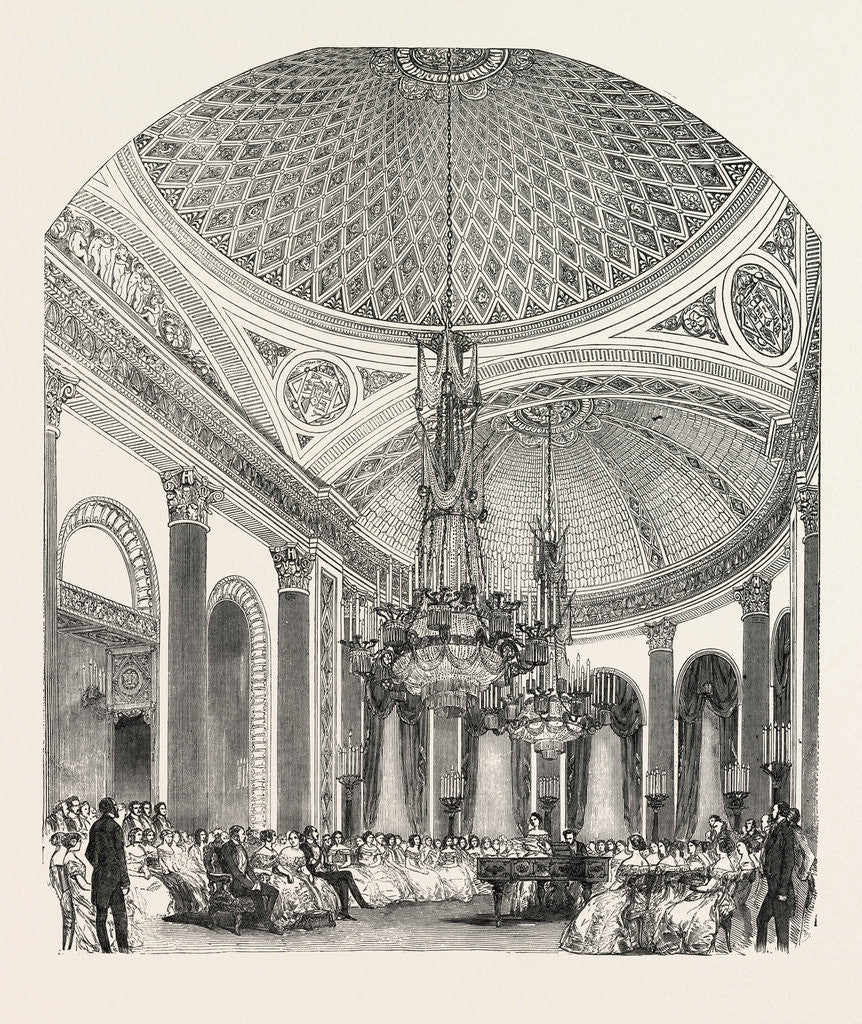 Detail of Her Majesty's Concert, Buckingham Palace, the Grand Saloon, London by Anonymous