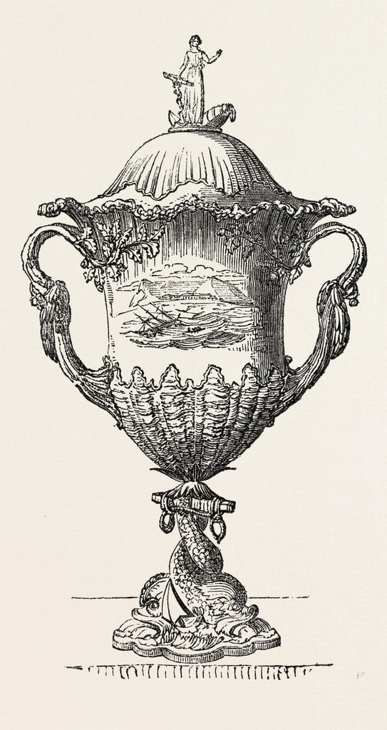 Detail of Silver Cup Presented to the Deputy-Post-Captain of Cape Town by Anonymous