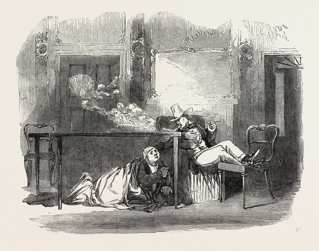 Detail of Scene from Apartments: Visitors to the Exhibition May Be Accommodated at the Princess' Theatre, London by Anonymous
