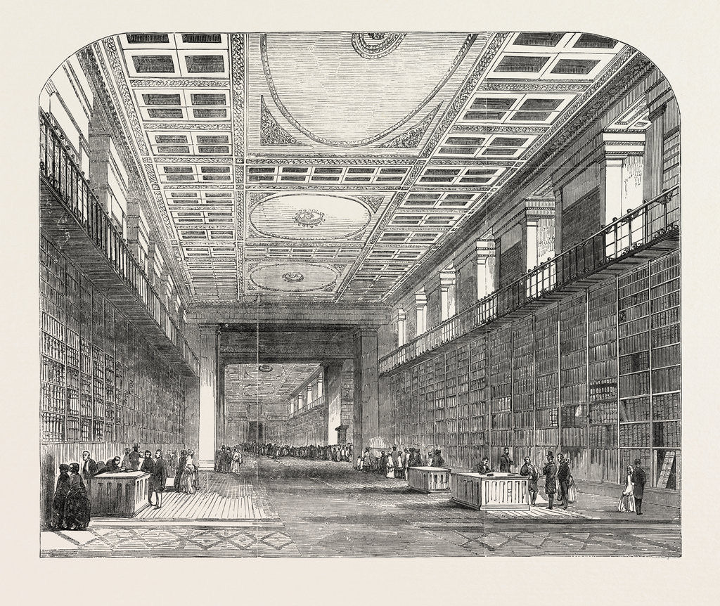 Detail of British Museum, the Royal or King's Library, London by Anonymous