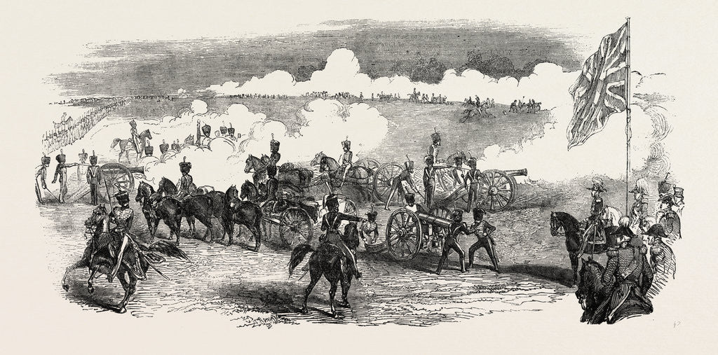 Detail of British Royal Horse Artillery, Battery in Action by Anonymous