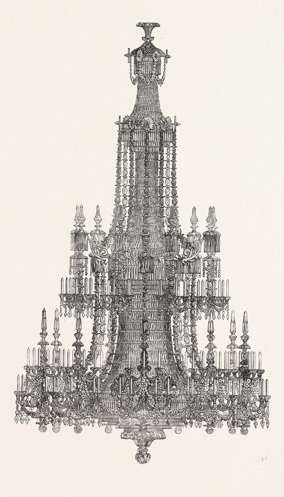 Detail of Chandelier, Bond Street, London by Anonymous