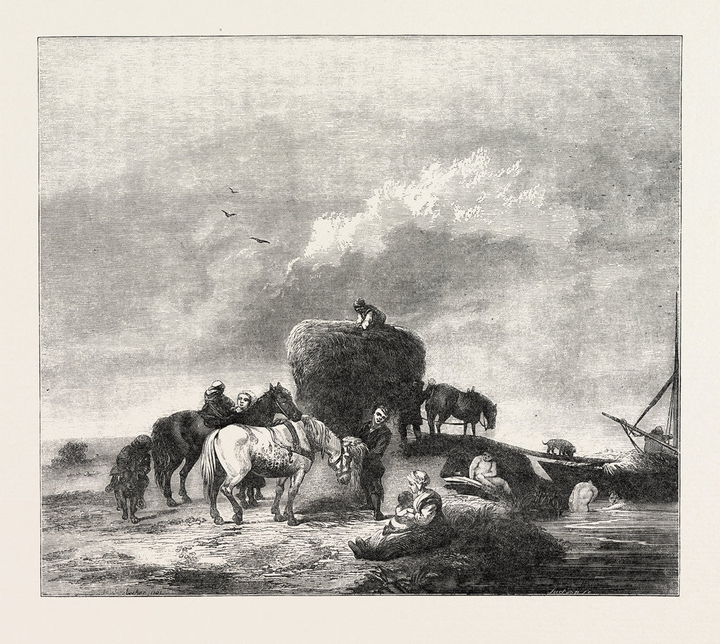 Detail of The Bridgewater Gallery: The Hay Cart by Anonymous