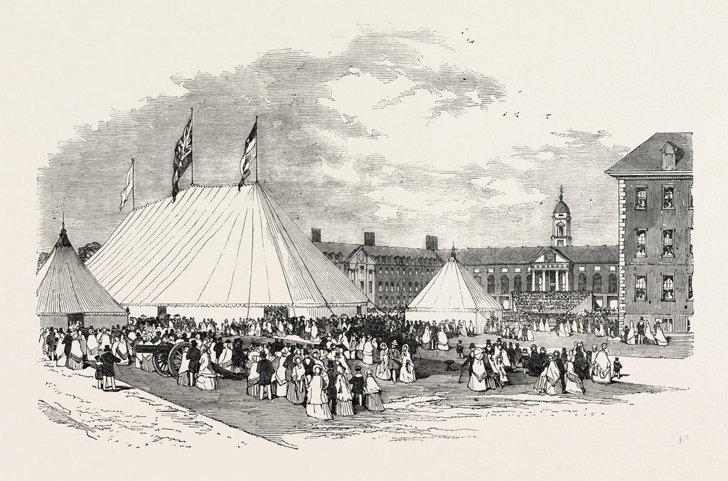 Detail of Grand Musical Festival and Fancy Fair in the Gardens of Chelsea College, in Aid of the Consumption Hospital, at Brompton by Anonymous