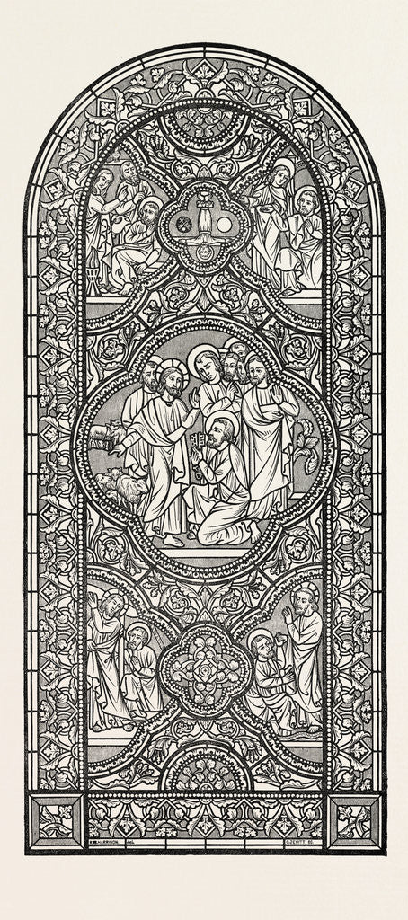 Detail of Stained Glass Window by Anonymous