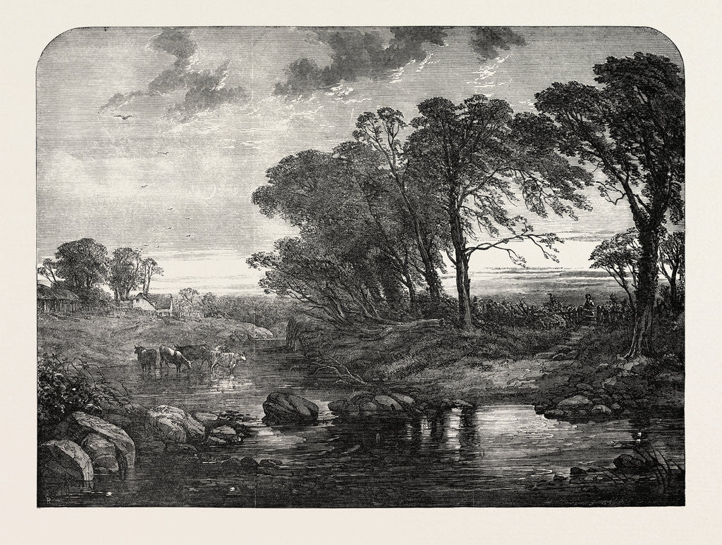 Detail of Exhibition of the Royal Academy: The Evening Hour by Anonymous