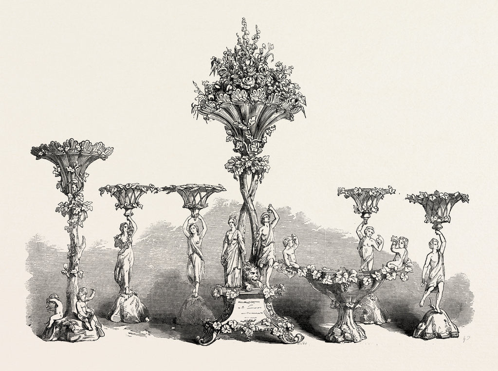 Detail of Dessert Service of Plate Presented to the Mayor of Bristol by Anonymous