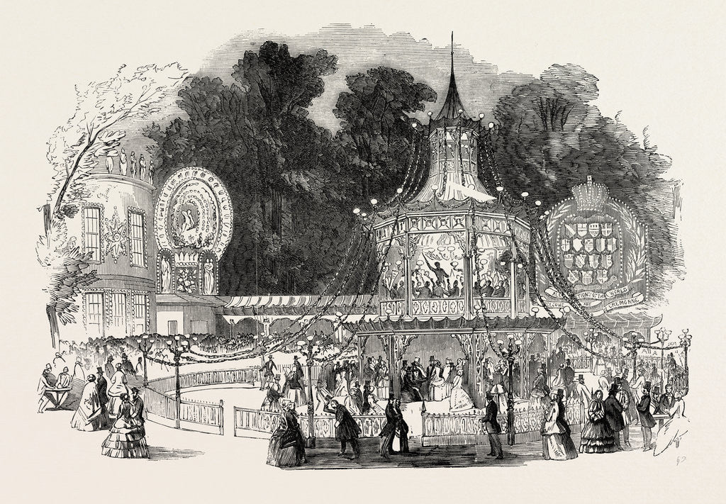 Detail of Cremorne Gardens, the Orchestra, London; Pleasure Ground, Entertainment by Anonymous