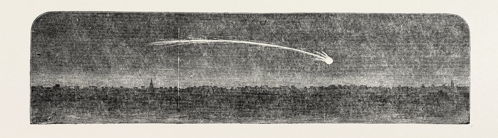 Detail of Remarkable Meteor Seen from the London and Blackwall Extension Railway by Anonymous