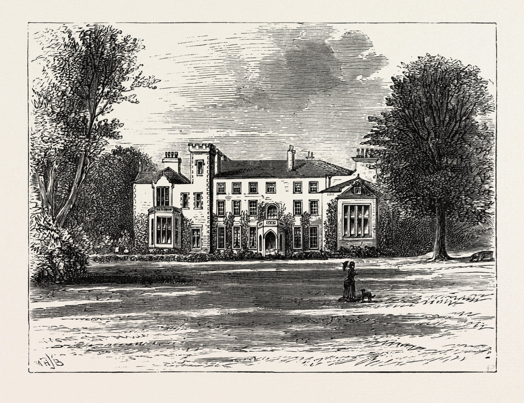 Detail of Inauguration of the Holyhead Breakwater and Harbour of Refuge by H.R.H. The Prince of Wales: Penrhos, Garden Front, Wales by Anonymous