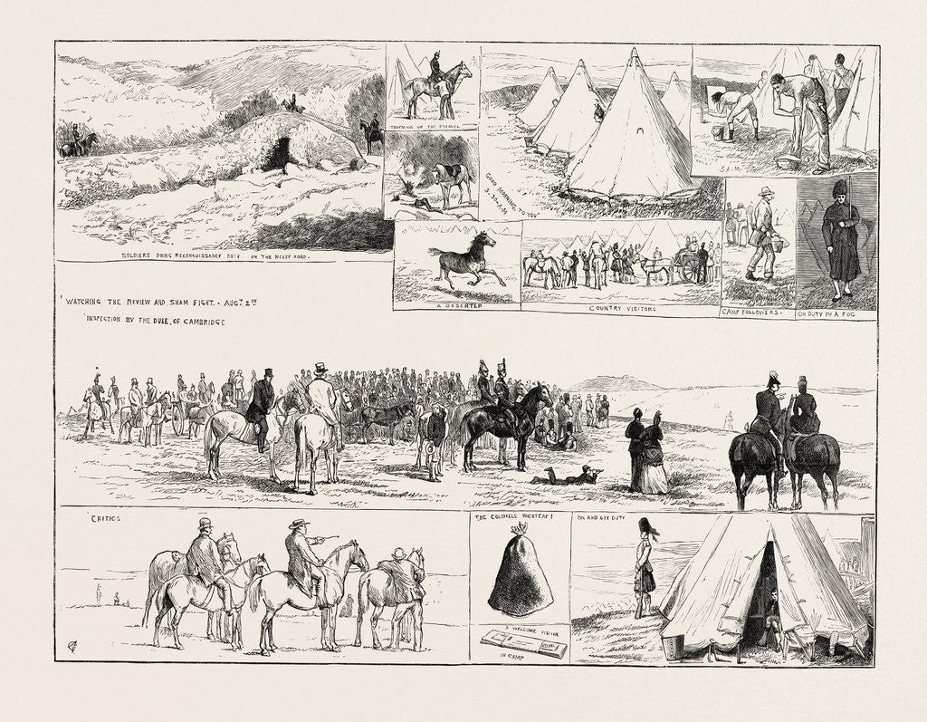 Detail of The Autumn Manoeuvres at Dartmoor by Anonymous