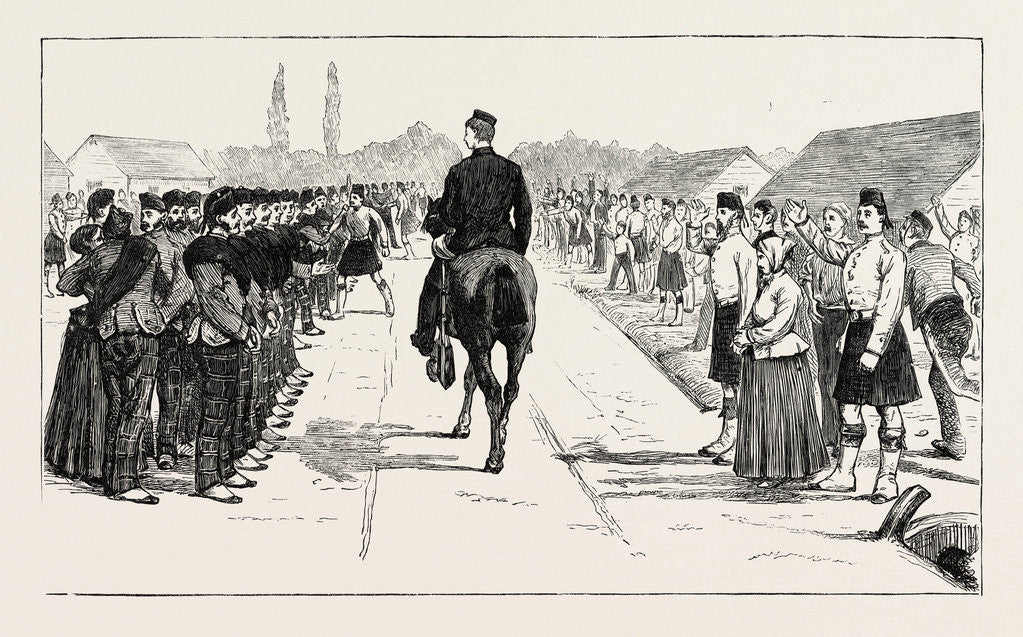 Detail of Volunteers from the 79th Highlanders Leaving England for the Ashantee War: The Parade by Anonymous