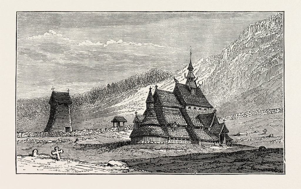 Detail of Borgund Church, Norway by Anonymous