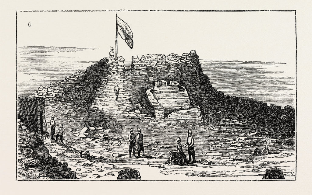 Detail of The Russian Expedition to Khiva: Interior of Fort Tamdi by Anonymous