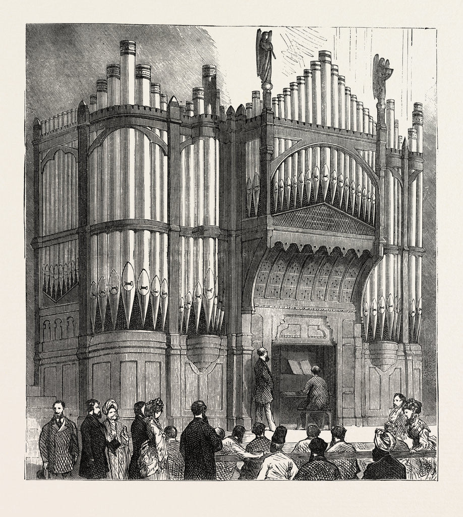 Detail of Presentation of the Freedom of the City to Sir Albert D. Sassoon, K.S.I.: Organ Presented by Sir A.D. Sassoon to the Town Hall, Bombay, India by Anonymous